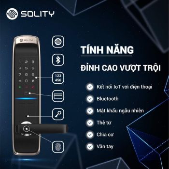 Khóa cửa Solity GM-6000BK