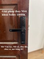 Khóa cửa vân tay Solity GM-1000BKKhóa cửa vân tay Solity GM