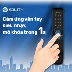 Khóa cửa điện tử vân tay Solity GP-3000BK